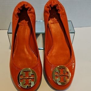 Tory Burch Orange Ballet Flats